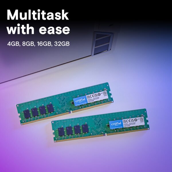 Crucial 8GB 3200MHz CL22 DDR4 RAM - Image 2