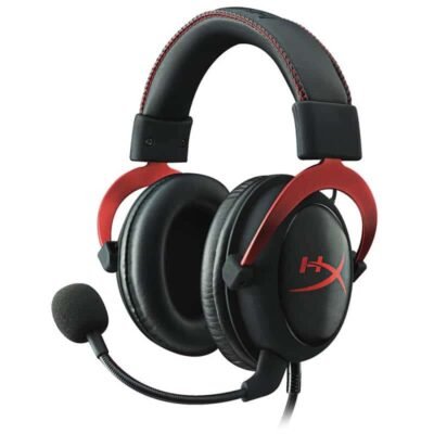 HyperX Cloud II Wired Over Ear Headphones with Mic – Red