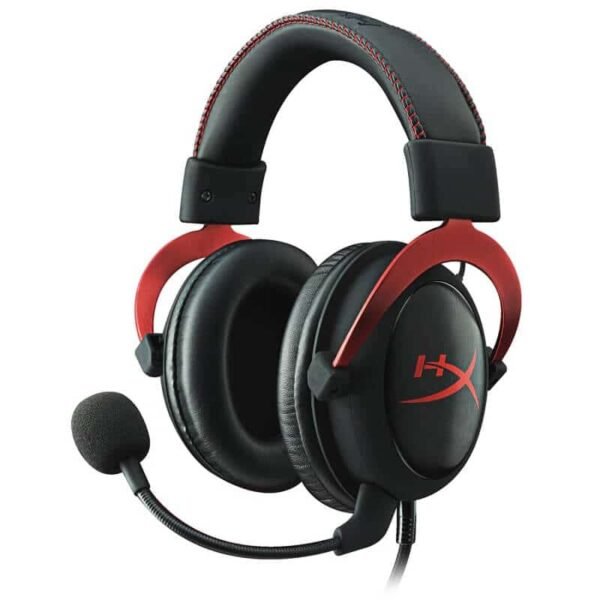 HyperX Cloud II Wired Over Ear Headphones with Mic – Red